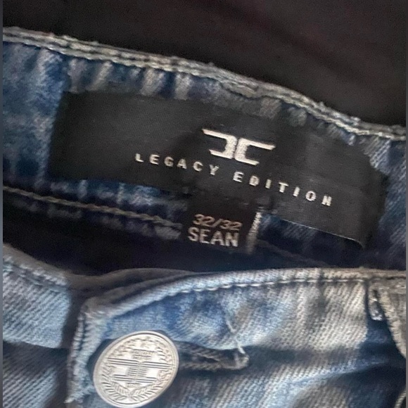 Jordan Craig Light Blue Distressed Skinny Jeans (Size: 32x32) - Picture 4 of 4